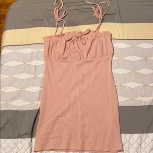 Mini pink dress